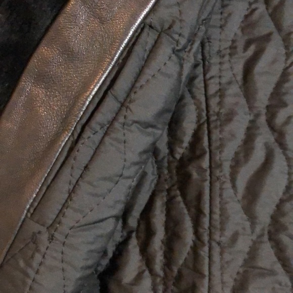 Vintage Leather & Rabbit Coat. - Picture 15 of 17